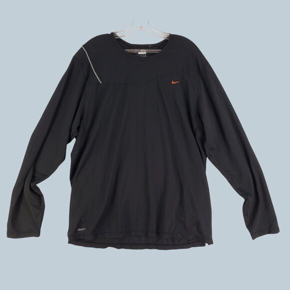 Vintage Nike Mens  Dri-FIT Shirt Lightweight Athletic Wear XL  Reflective Trim - Picture 1 of 10